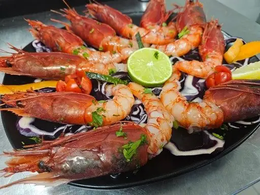 Crudité di gamberi freschi di Lampedusa